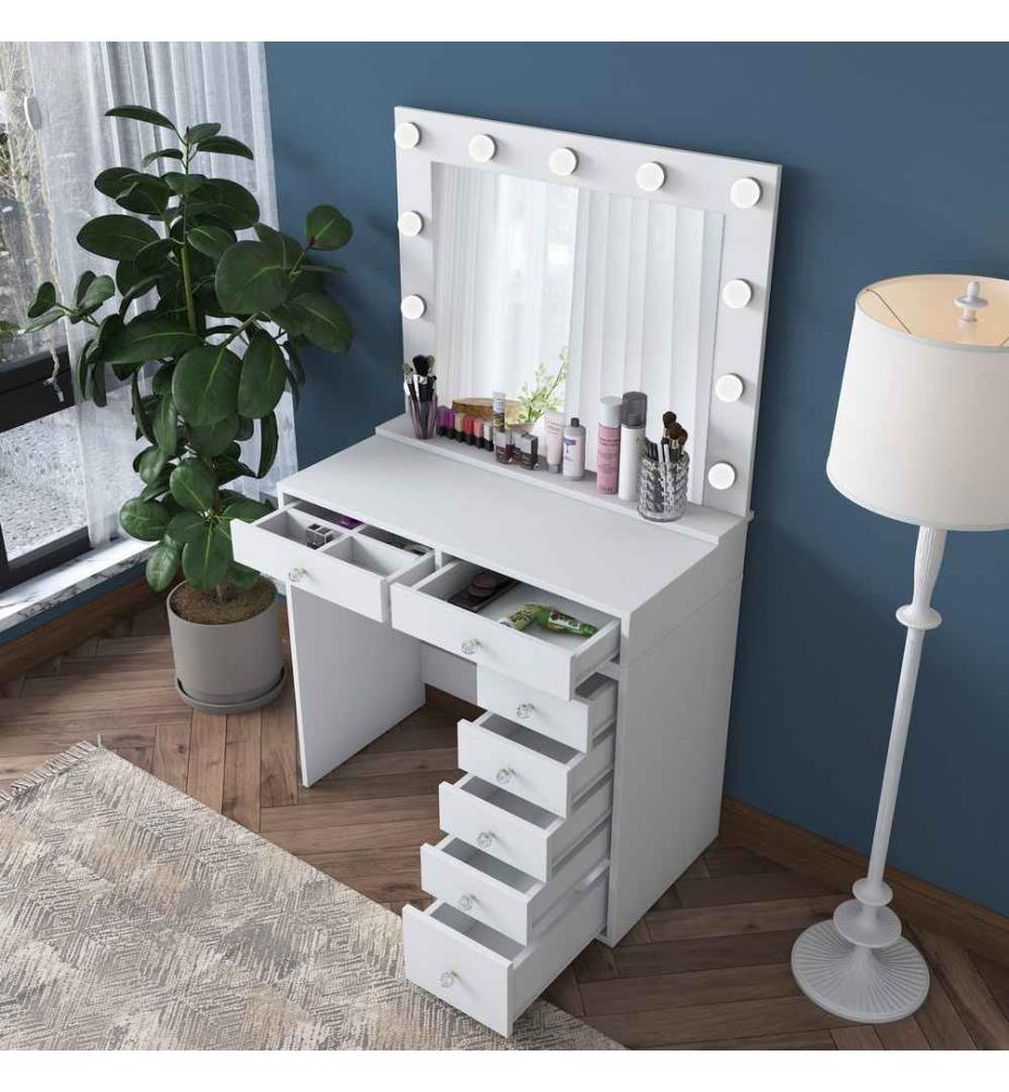 Table de maquillage - Blanc
