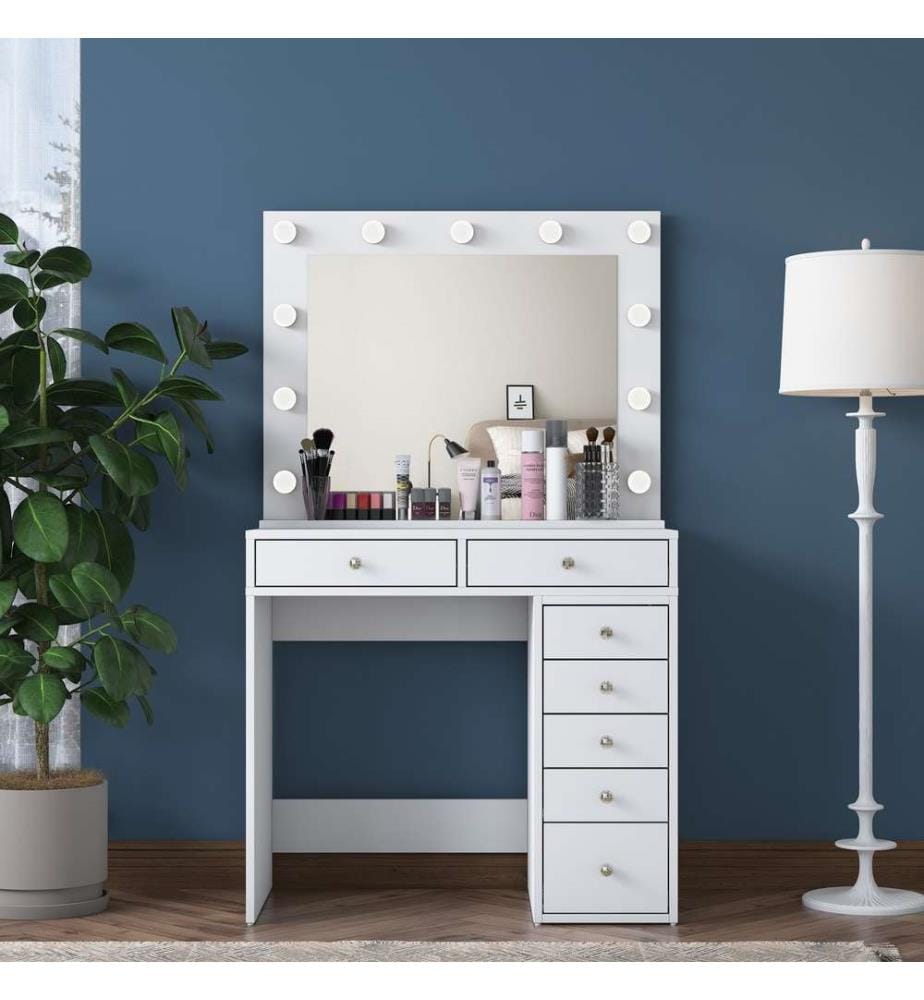 Table de maquillage - Blanc