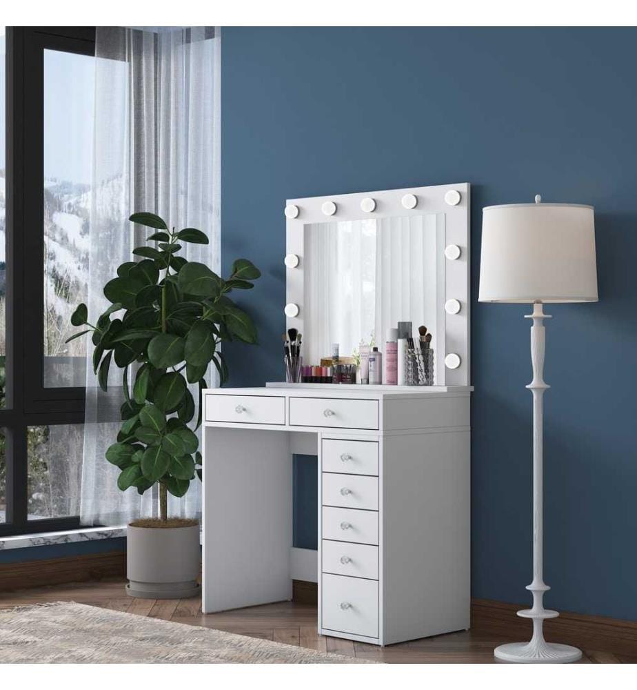 Table de maquillage - Blanc