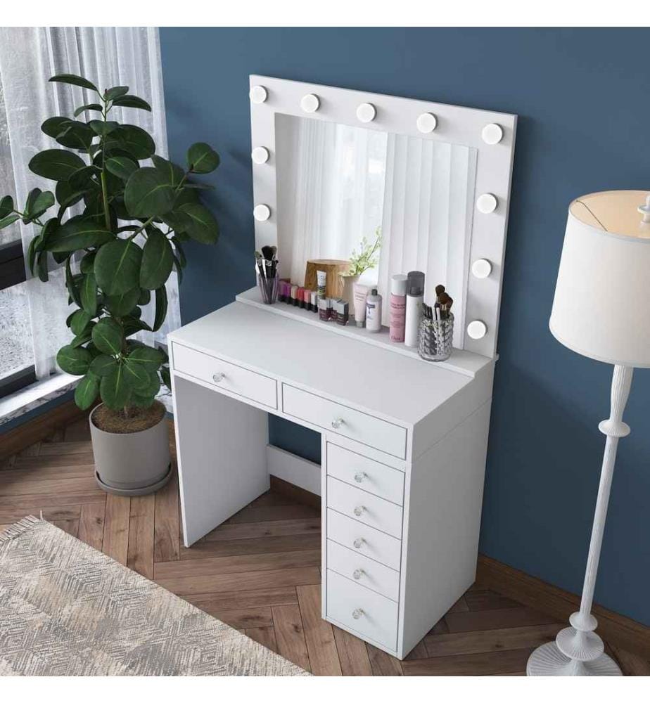 Table de maquillage - Blanc