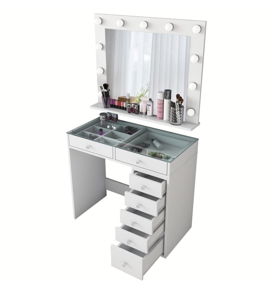 Table de maquillage - Blanc