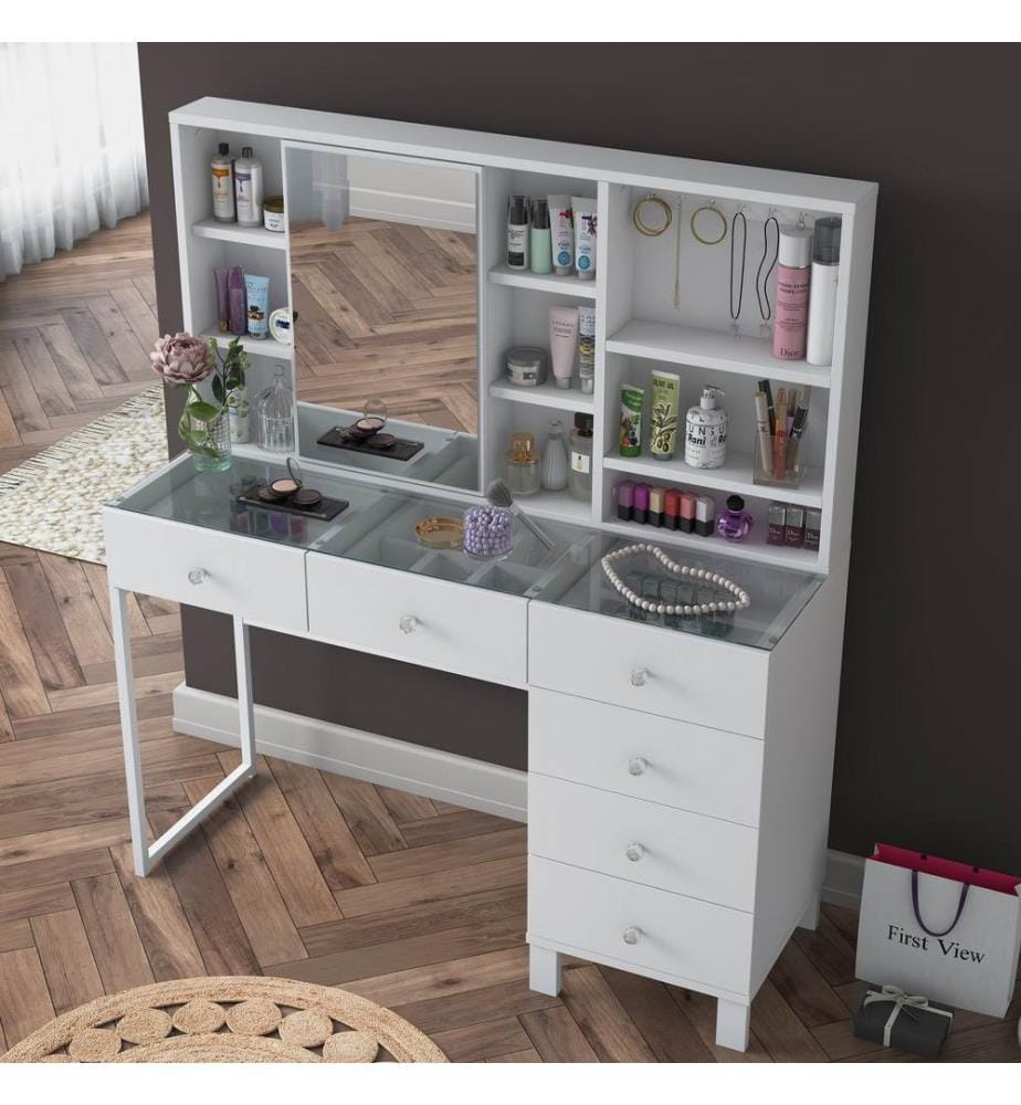 Table de maquillage - Blanc
