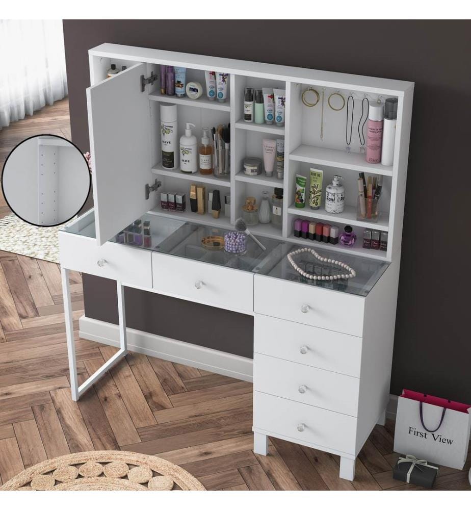 Table de maquillage - Blanc