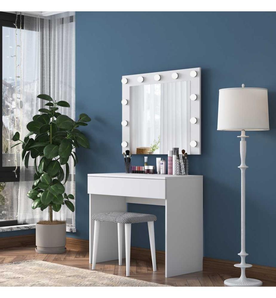 Table de maquillage - Blanc