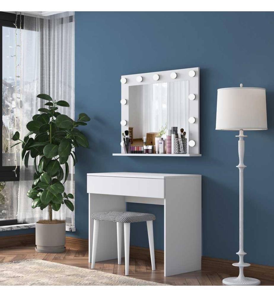 Table de maquillage - Blanc
