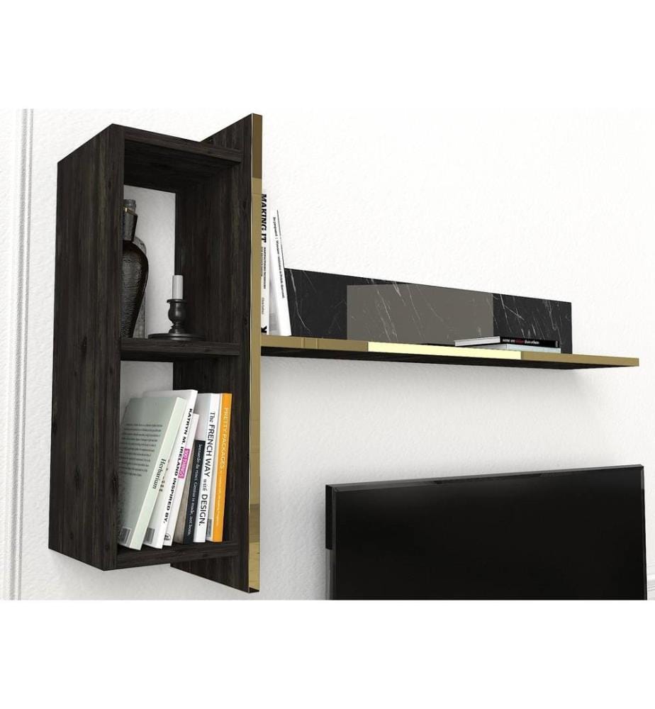 TV-Schrank - Schwarzgold