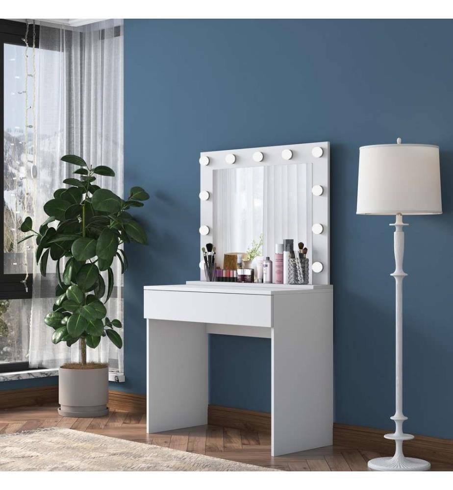 Table de maquillage - Blanc