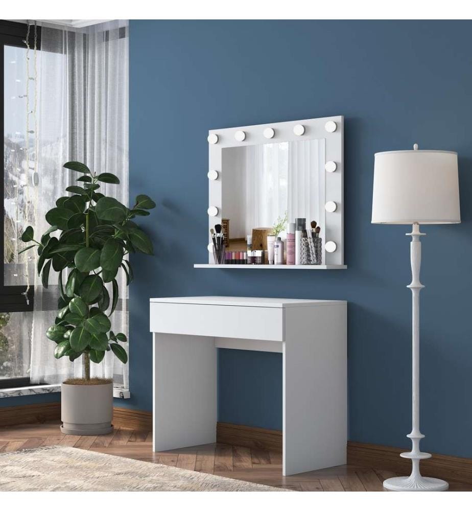 Table de maquillage - Blanc