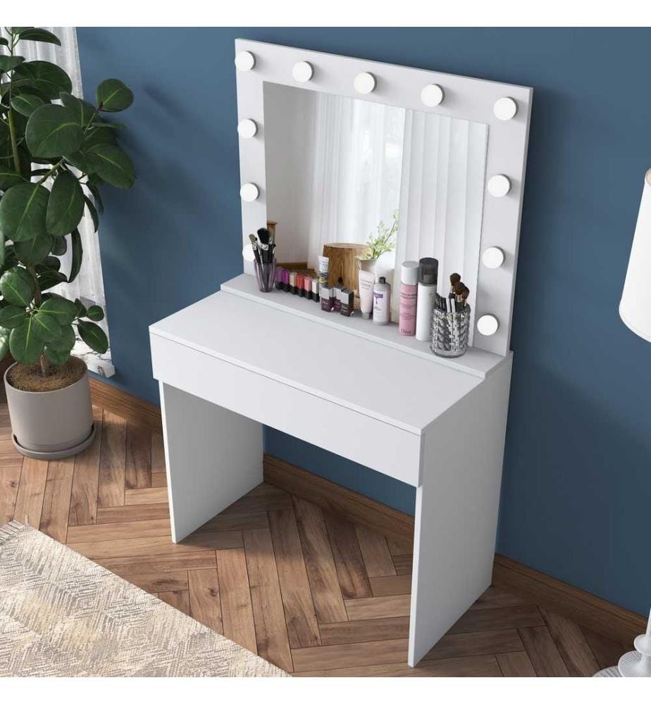 Table de maquillage - Blanc