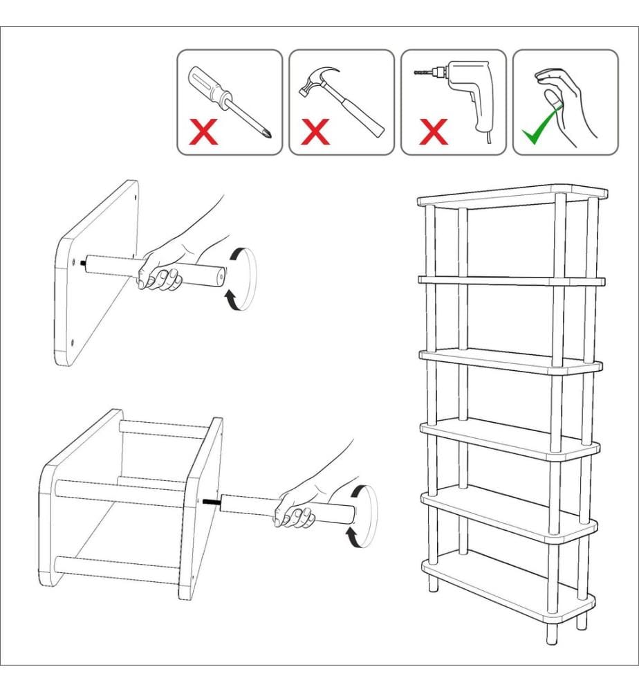 Bücherregal - Atlantische Kiefer