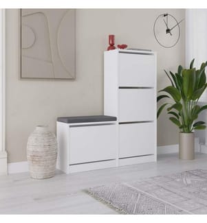 Schuhschrank - Weiss