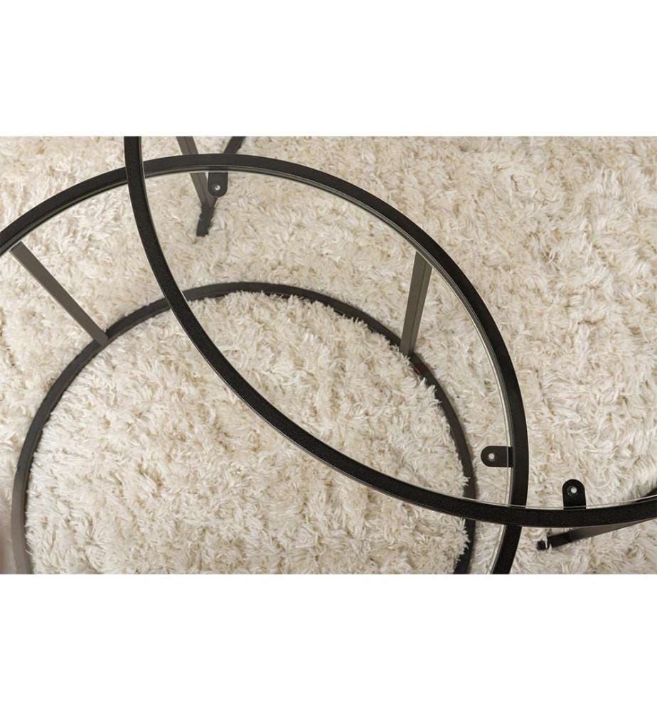 Couchtisch-Set - Schwarz Transparent