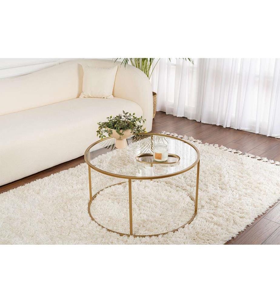 Table basse - Gold Transparent