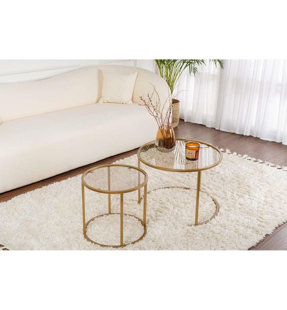 Couchtisch-Set - Gold Bronze
