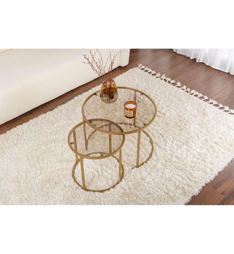 Couchtisch-Set - Gold Bronze