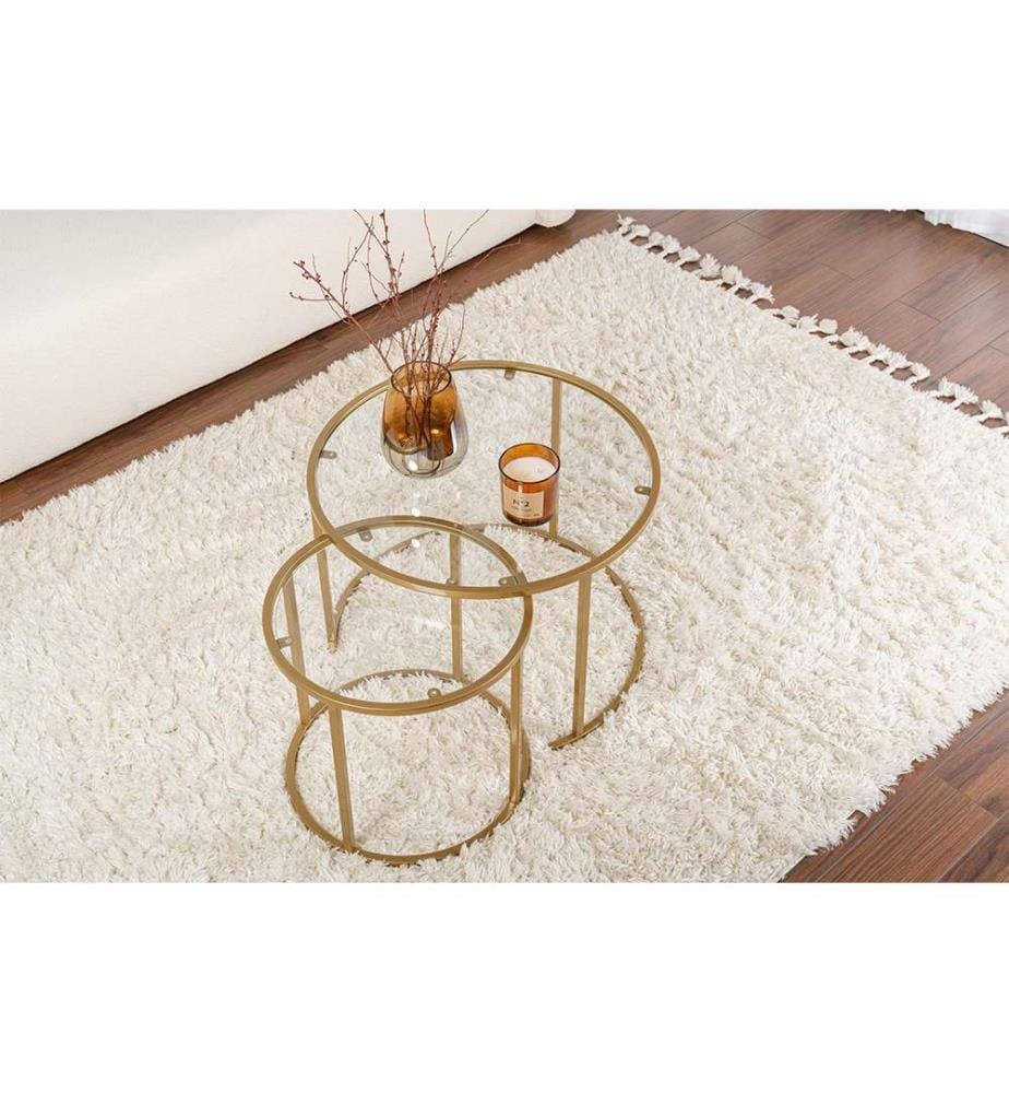 Couchtisch-Set - Gold Transparent