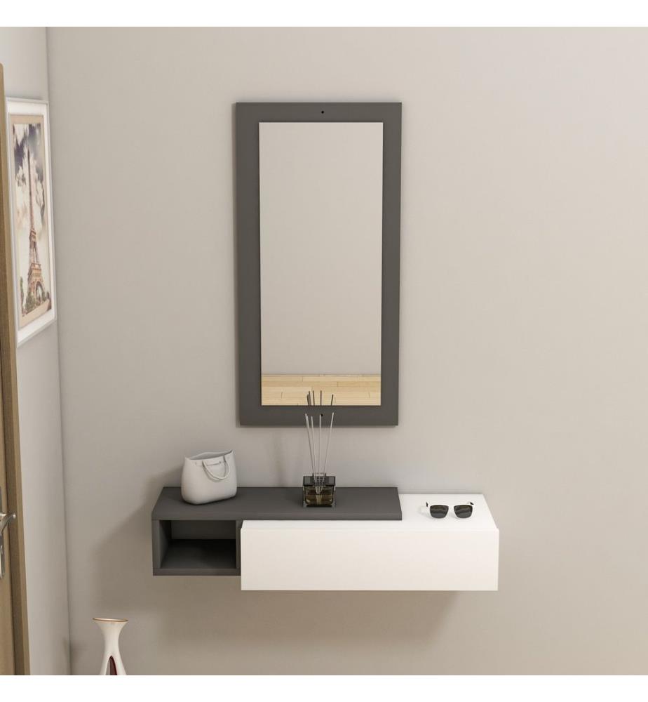 Sideboard - Anthrazit Weiss