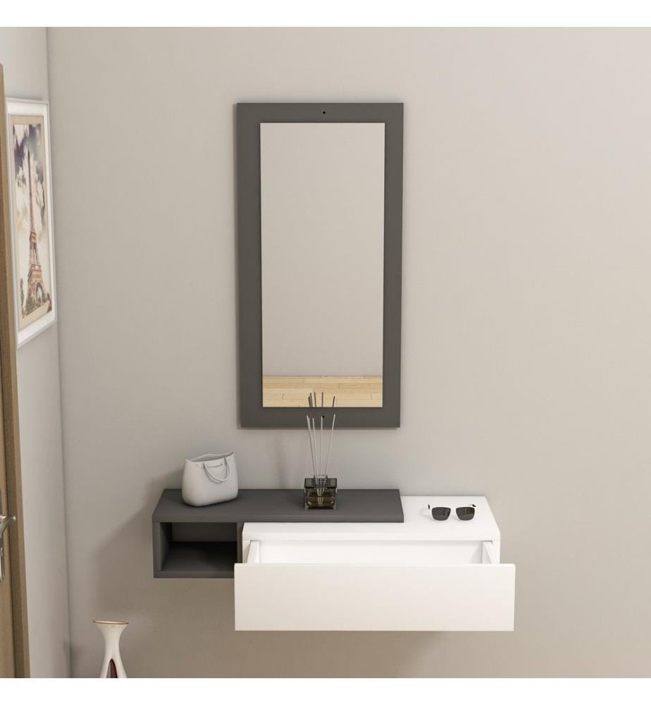Sideboard - Anthrazit Weiss