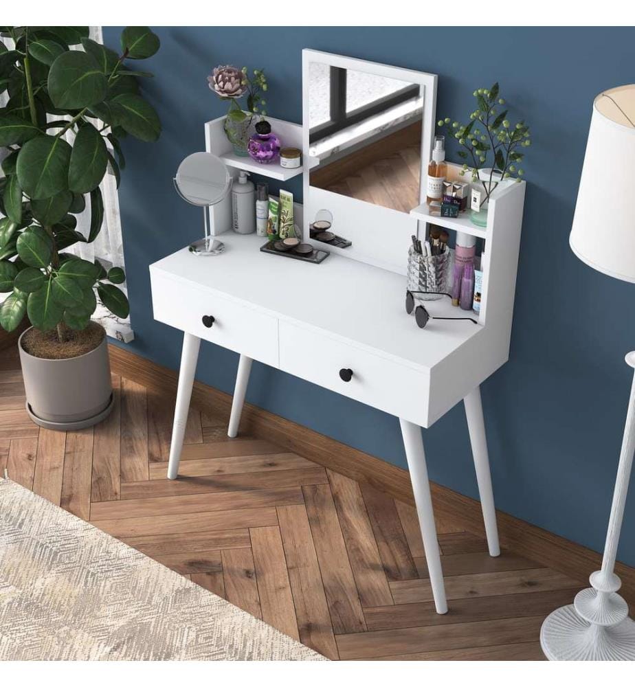 Table de maquillage - Blanc