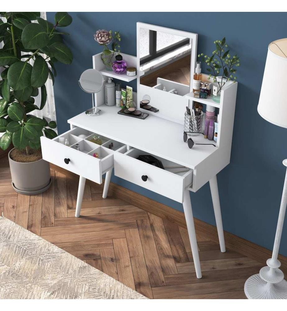 Table de maquillage - Blanc