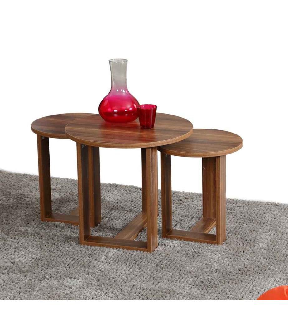 Nesting-Tisch (3 Stück) - Nussbaum