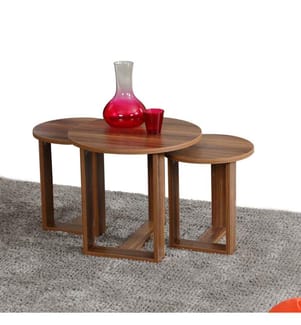 Nesting-Tisch (3 Stück) - Nussbaum