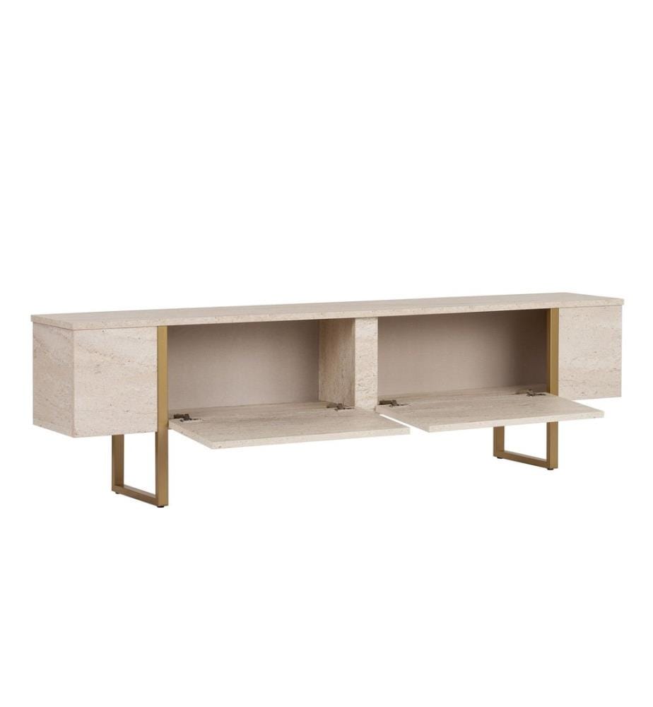 Meuble TV - Travertine Gold