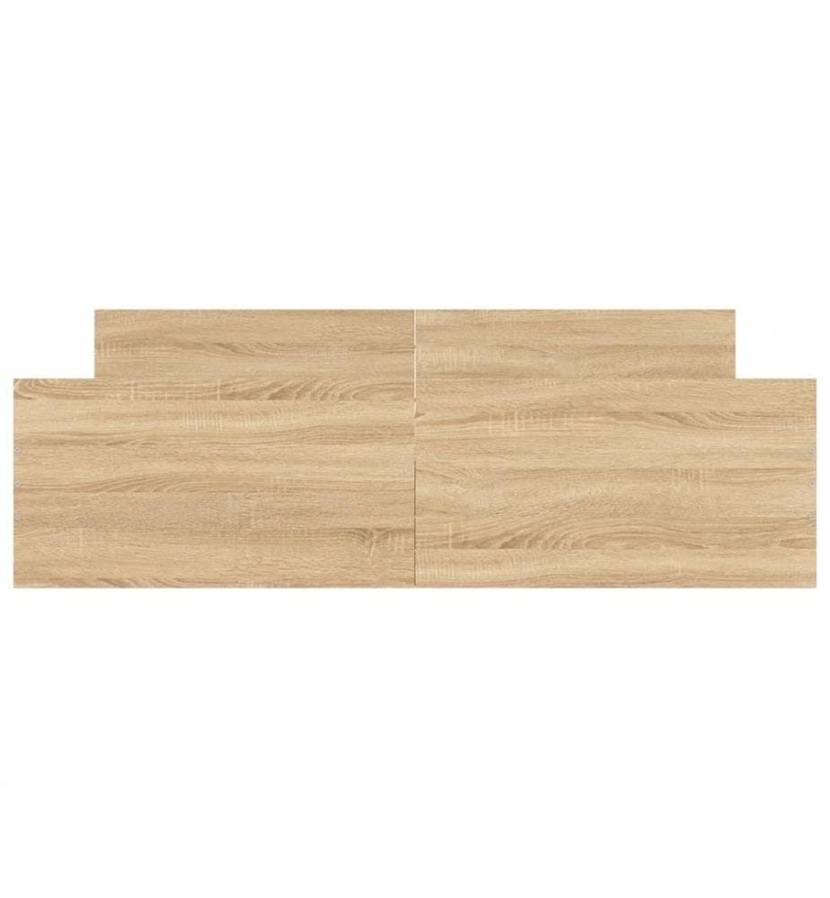 Bettgestell mit Kopf- und Fussteil Sonoma-Eiche 140x200 cm