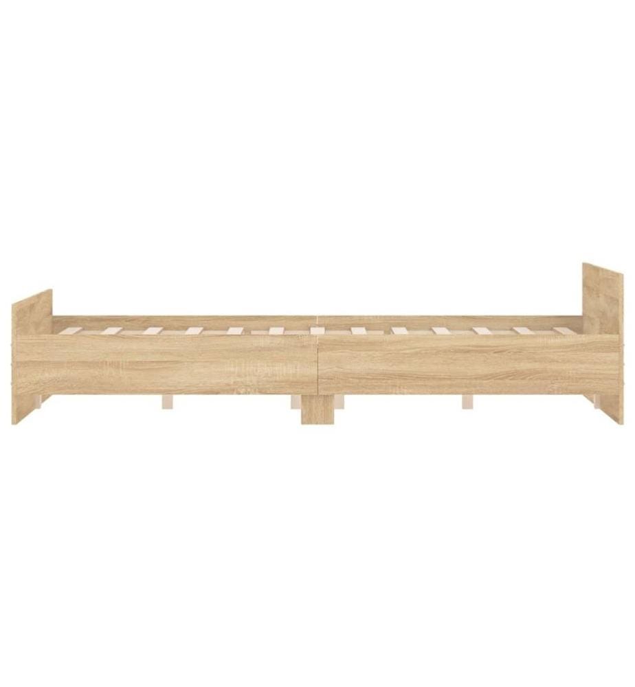 Bettgestell mit Kopf- und Fussteil Sonoma-Eiche 150x200 cm