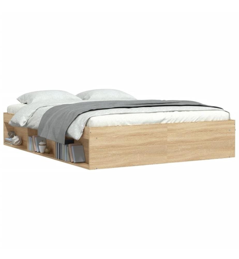Bettgestell Sonoma-Eiche 150x200 cm King Size