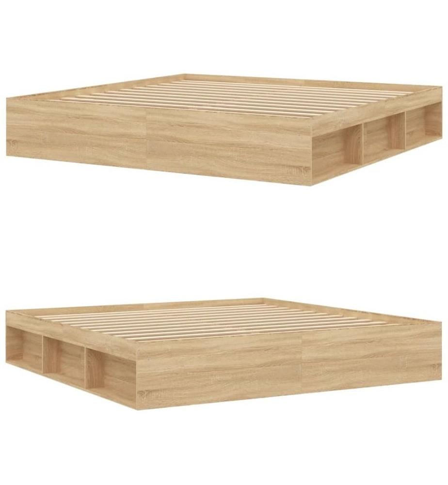 Bettgestell Sonoma-Eiche 200x200 cm