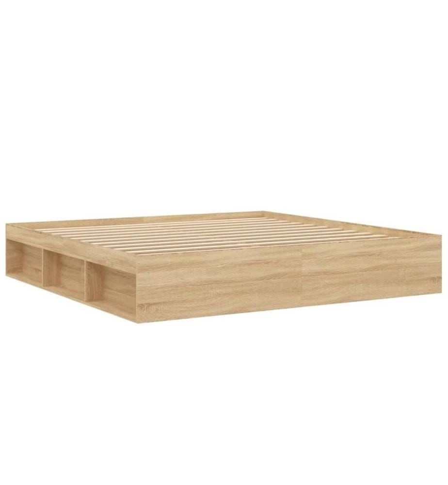 Bettgestell Sonoma-Eiche 200x200 cm