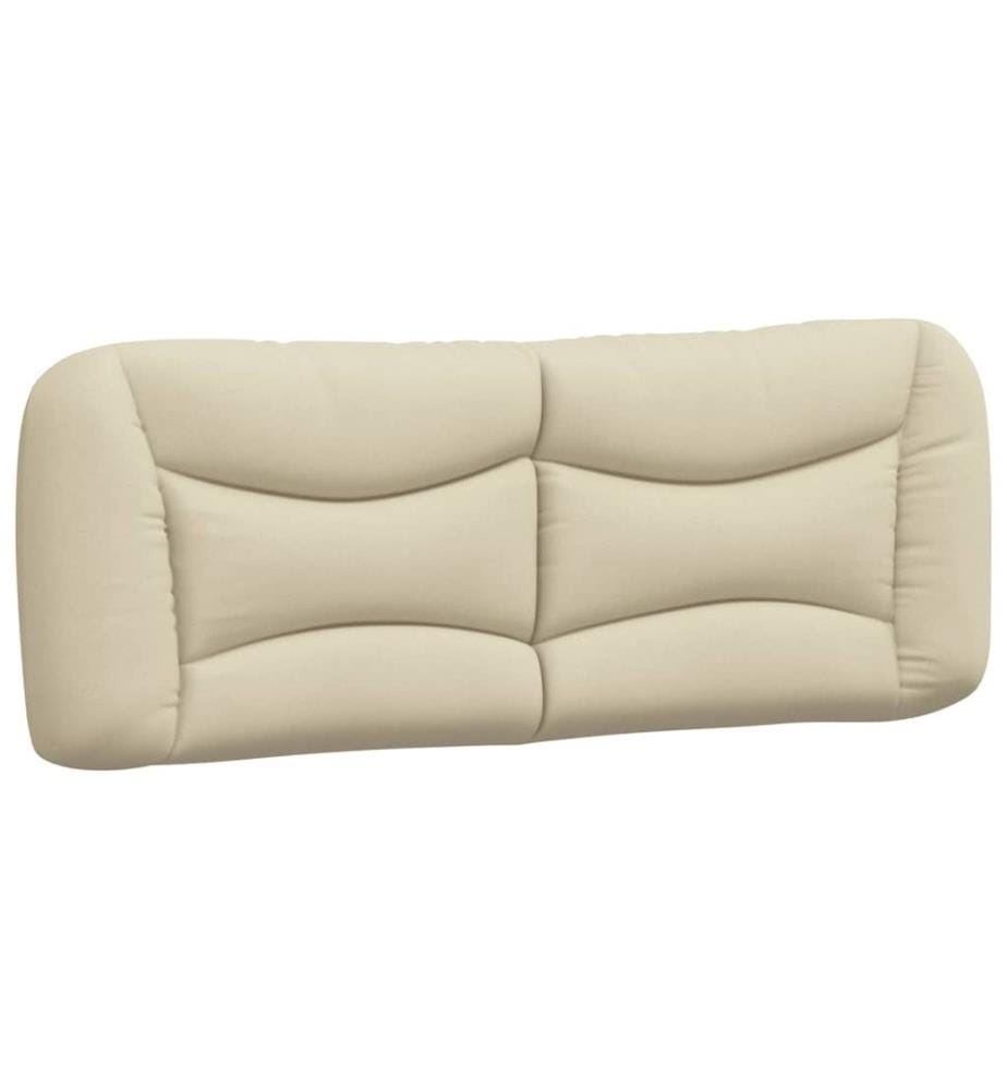 Bett mit Matratze Creme 180x200 cm Stoff
