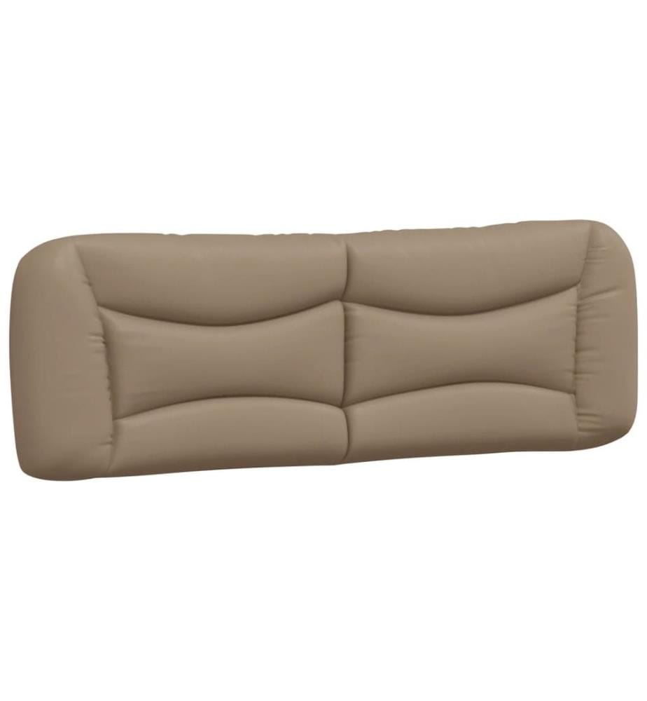 Bett mit Matratze Cappuccino-Braun 160x200 cm Kunstleder