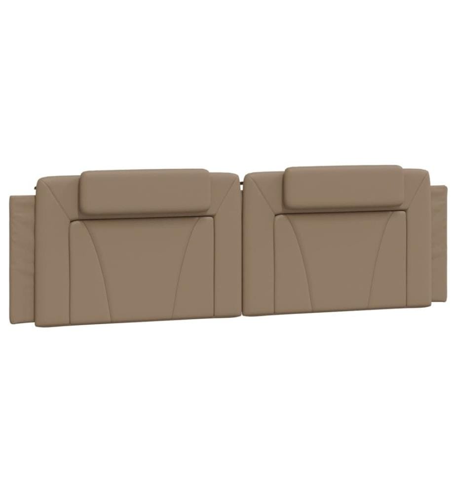 Bett mit Matratze Cappuccino-Braun 180x200 cm Kunstleder
