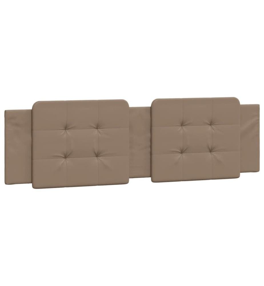 Bett mit Matratze Cappuccino-Braun 180x200 cm Kunstleder