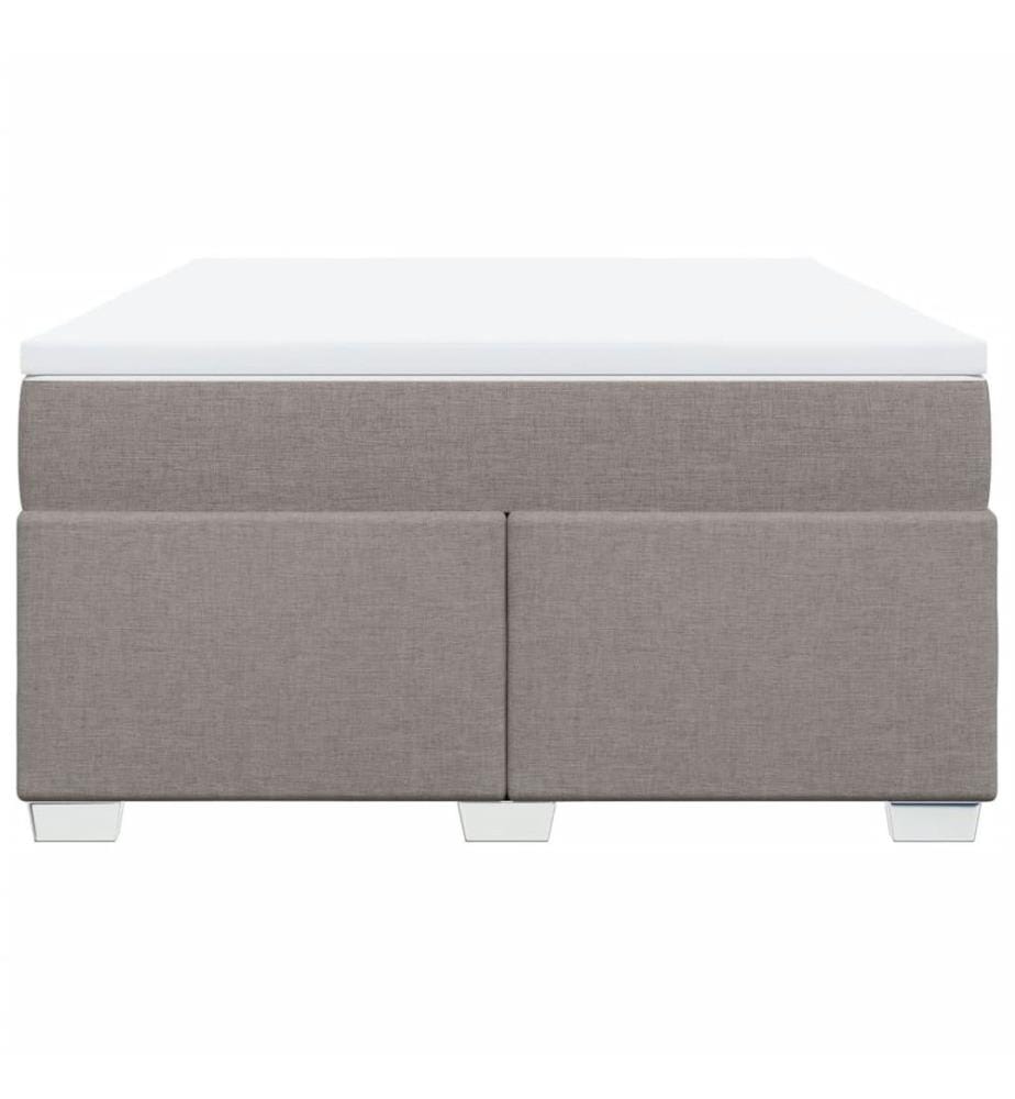 Boxspringbett mit Matratze Taupe 140x190 cm Stoff