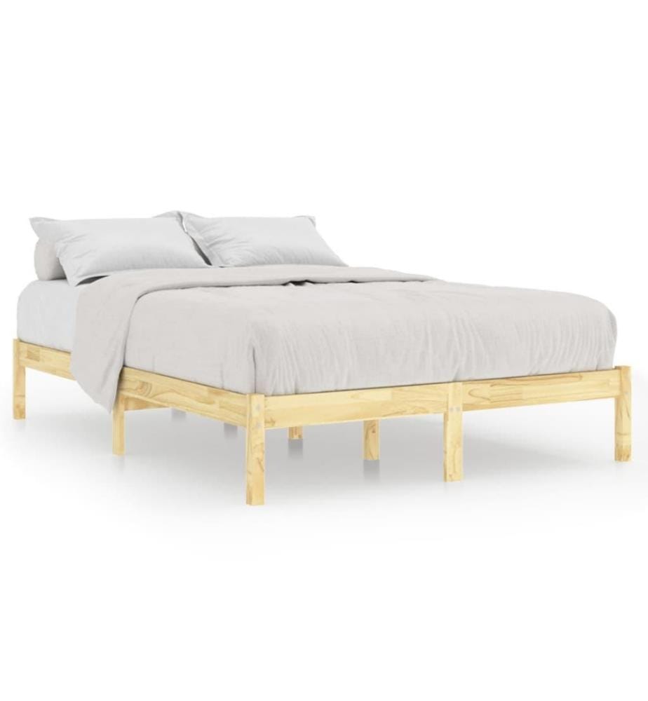 Cadre de lit Bois de pin massif 160x200 cm