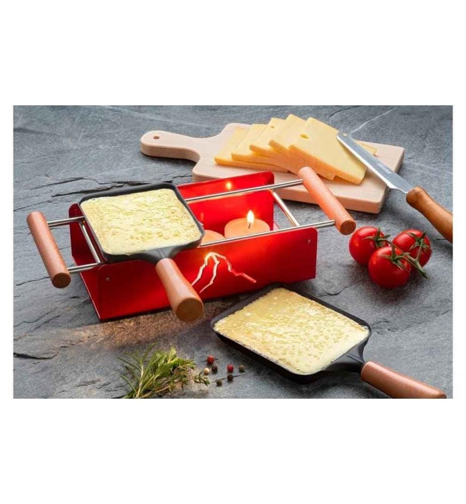 TTM - Teelicht-Raclette Twiny Cheese Valais Braun/Rot