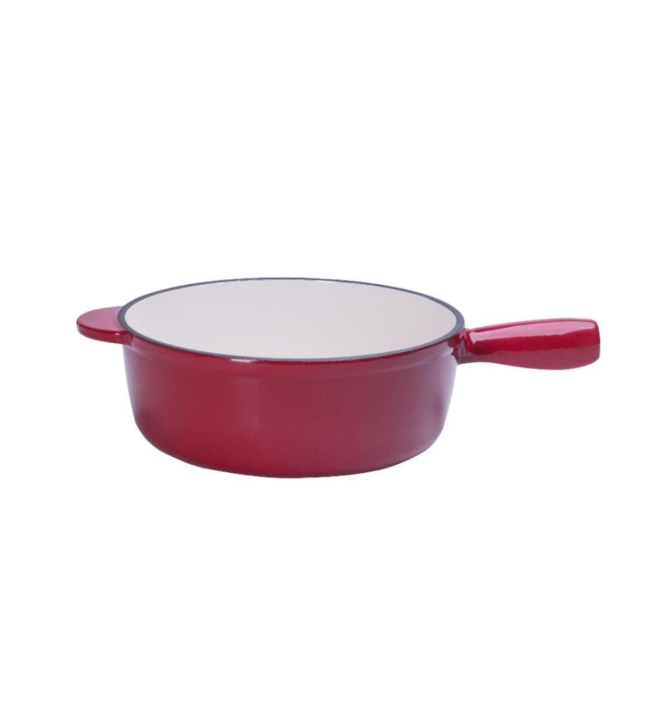 TTM - Fondue-Caquelon Émail Rot/Weiss