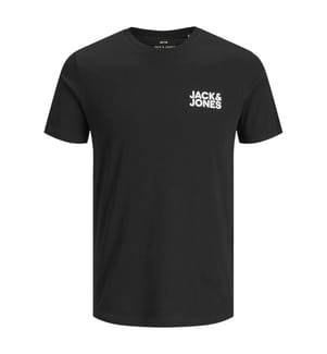T-Shirt Corp Logo Slim Fit - Schwarz