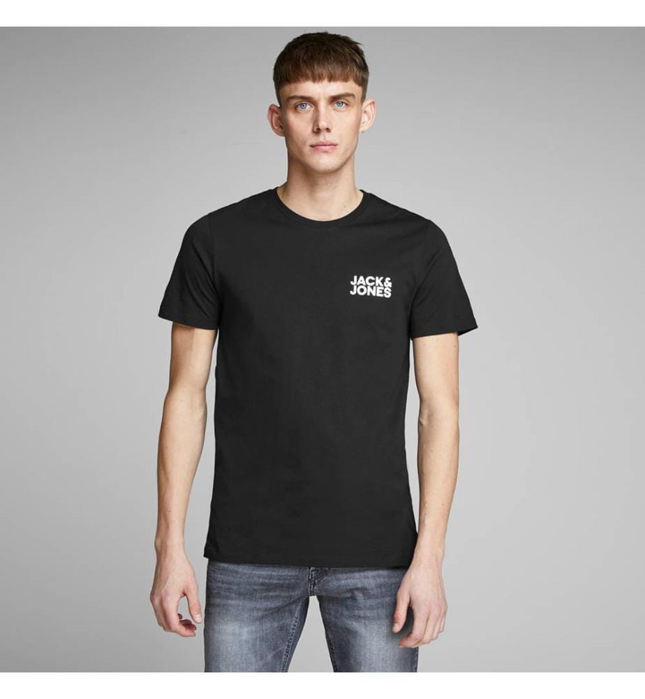 T-Shirt Corp Logo Slim Fit - Schwarz