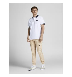 Pantaloni cargo - Bianco pepato