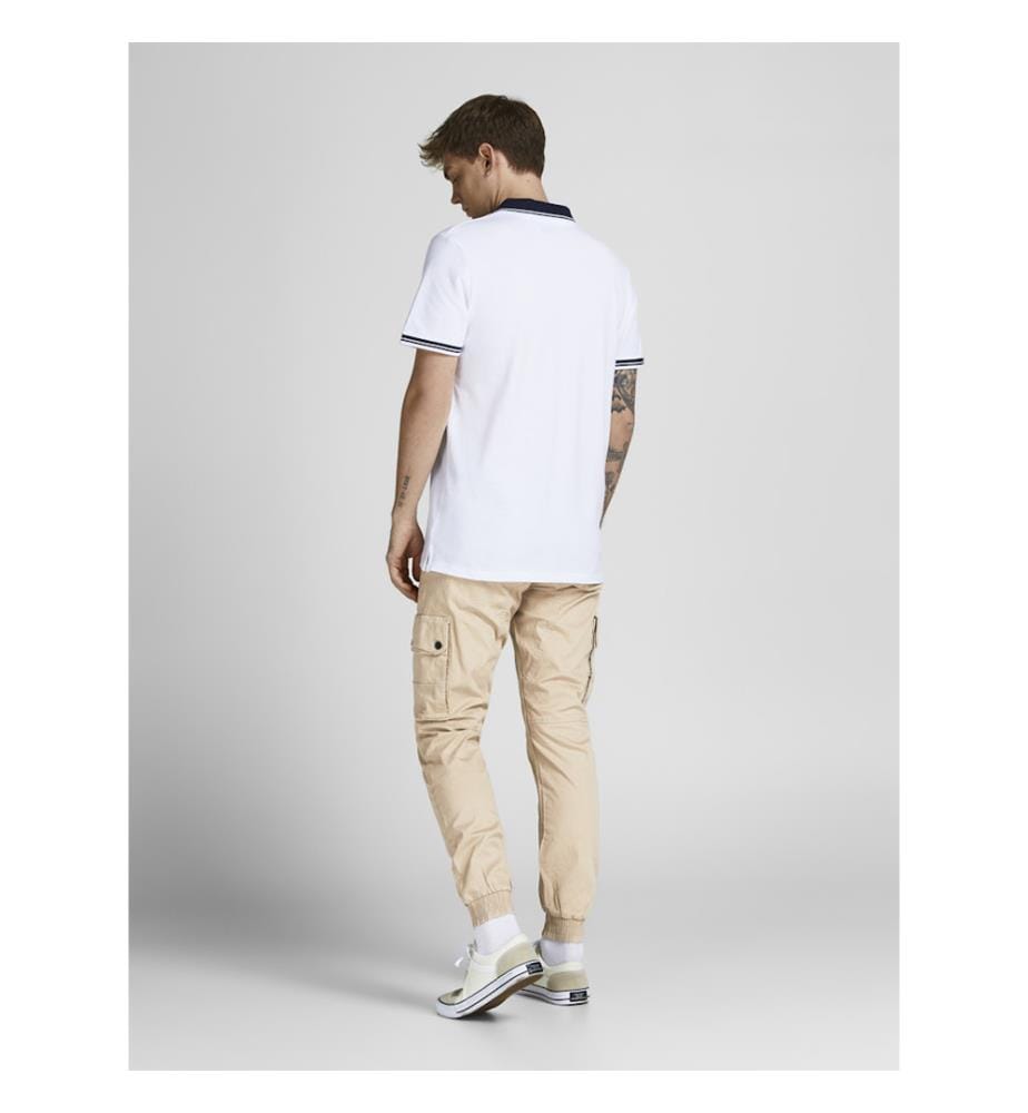 Pantaloni cargo - Bianco pepato