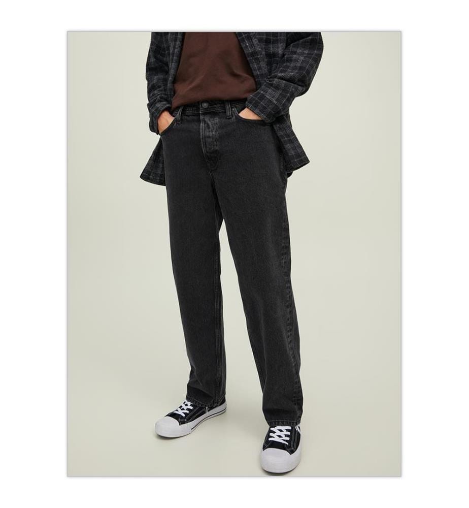 Weite Jeans – Schwarz