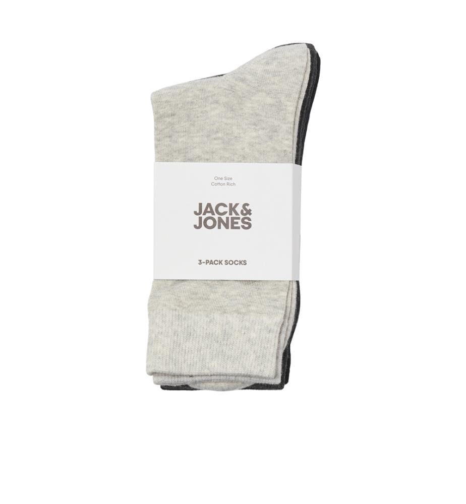 3er-Pack Socken – Grau und Schwarz