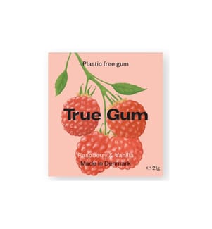 True Gum - Kaugummi Himbeere & Vanille 21 g