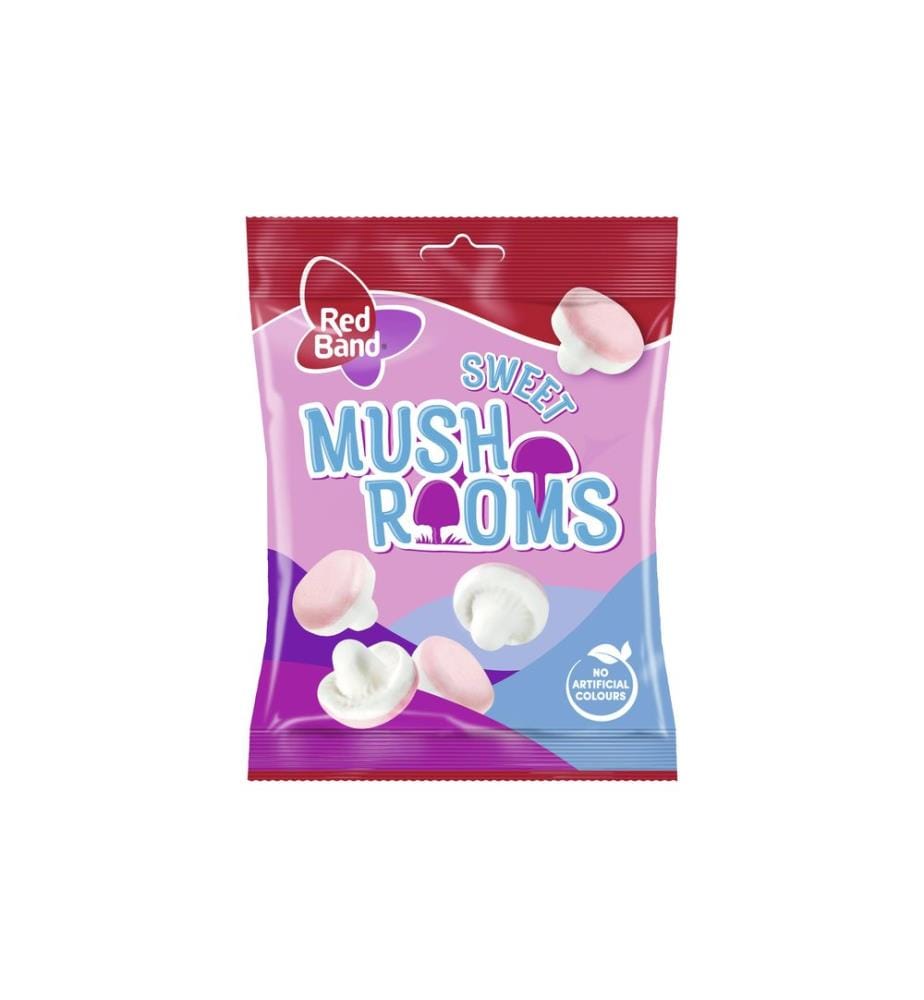 Red Band - Bonbons à croquer Champignons mousses sucrés 140 g