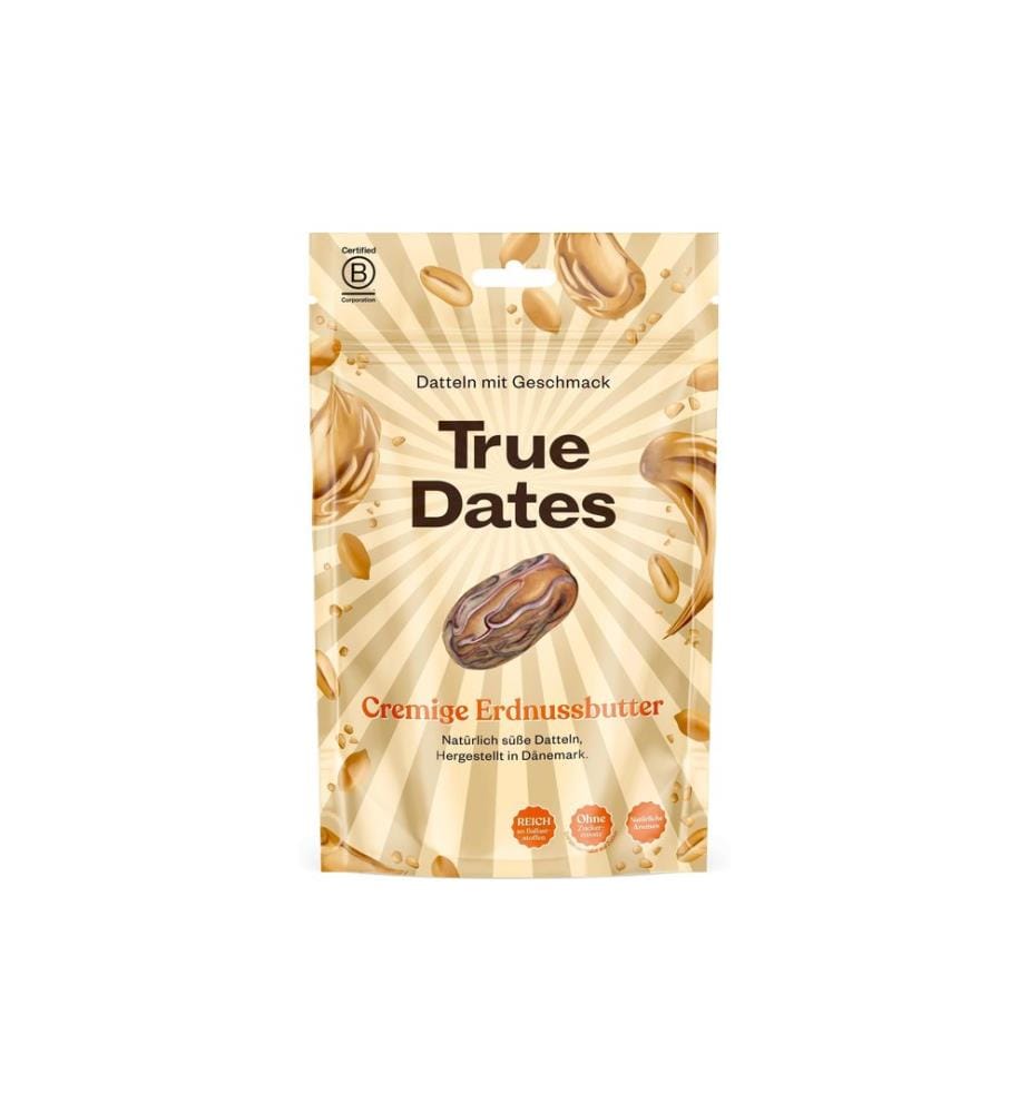 True Gum - True Dates – Beurre de cacahuète crémeux 100g