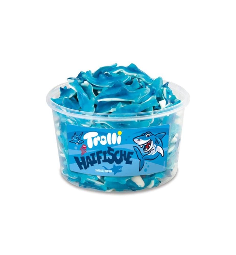 TROLLI - Bonbons gommeux Boîte à requins 1200 g